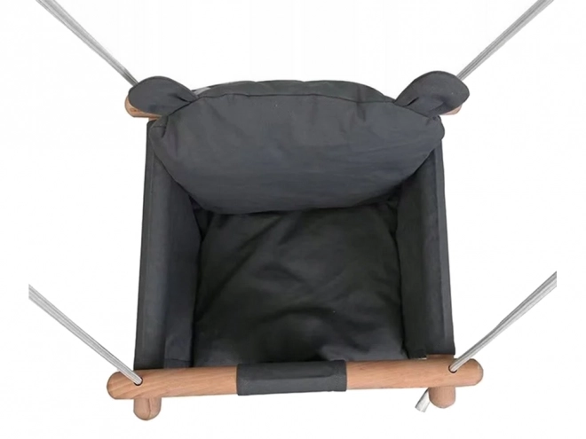 Balançoire pour enfants avec siège en bois