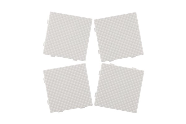 Plaque pour perles à repasser Hama - carré de connexion 4pcs sur carte 20x24x3cm
