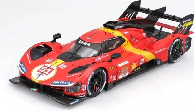 Maquette à assembler Bburago 1:24 Ferrari Racing 499P LMH 2023 - Vainqueur des 24h du Mans