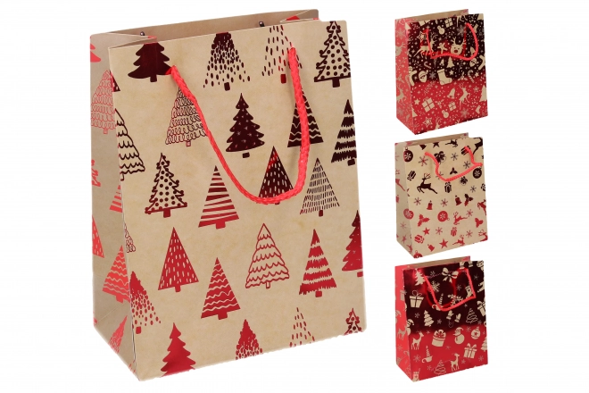 Sac cadeau S 23x18x10 cm Noël