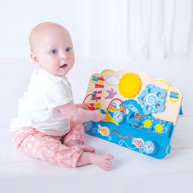 Bigjigs Baby Planche motrice en bois mer