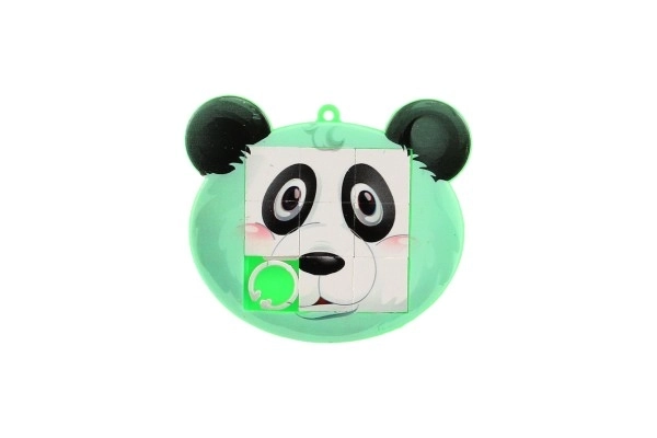 Puzzle coulissant en plastique 7x6cm animaux, mélange de types dans un sachet