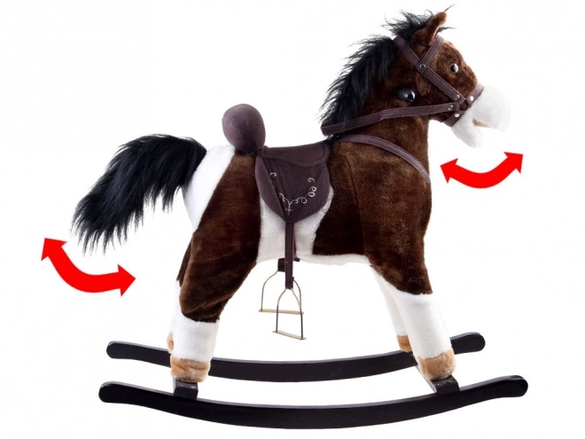 Grand cheval à bascule remue la queue ZA0052