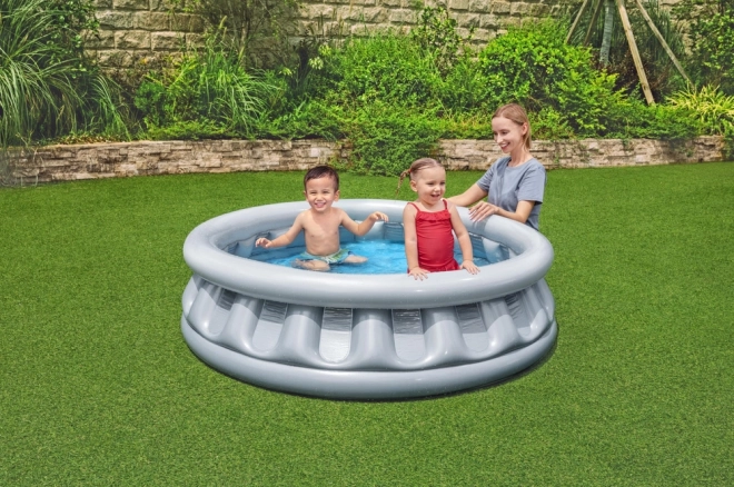 Piscine gonflable pour enfants vaisseau spatial 152x43cm en boîte 30x30x7cm