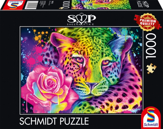 Puzzle SCHMIDT Léopard Néon 1000 pièces