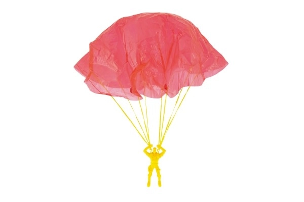 Figurine parachutiste avec parachute volant 9cm 2 couleurs sur carte