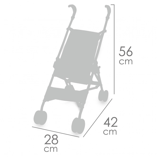 DeCuevas 90086 Poussette pliable pour poupées clubs de golf FUNNY 2023 - 56 cm