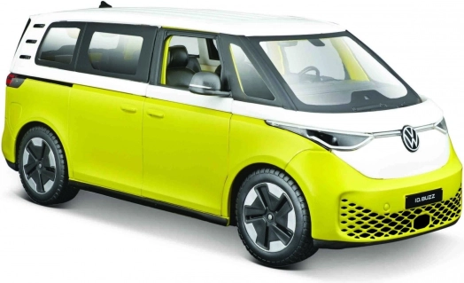 Modèle de voiture en métal Volkswagen 2023 ID. Buzz jaune 1:24