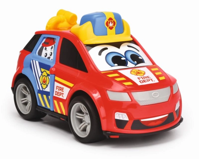 Intrépide camion de pompiers