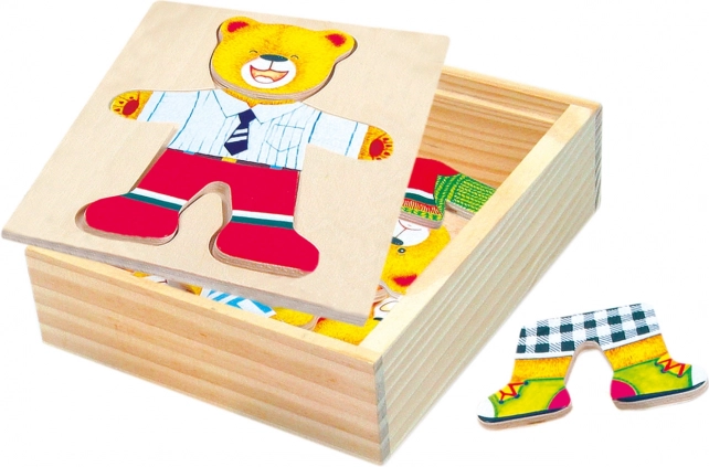 Puzzle Bino avec armoire et ourson