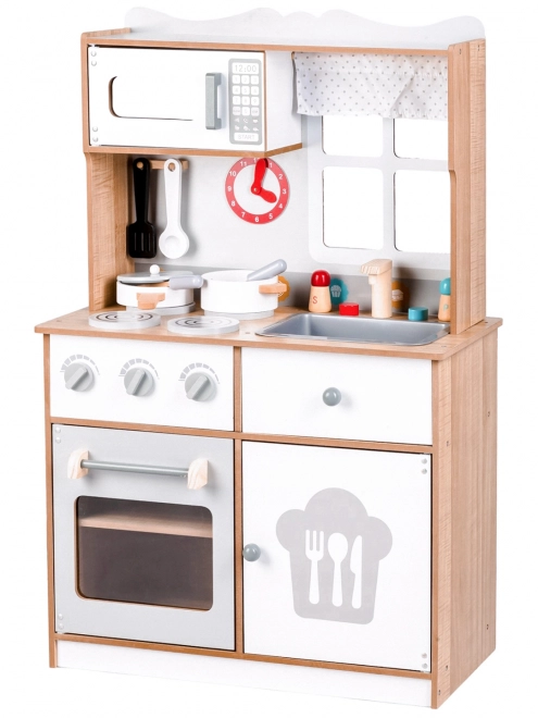 Cuisine en bois pour enfants avec accessoires Ecotoys