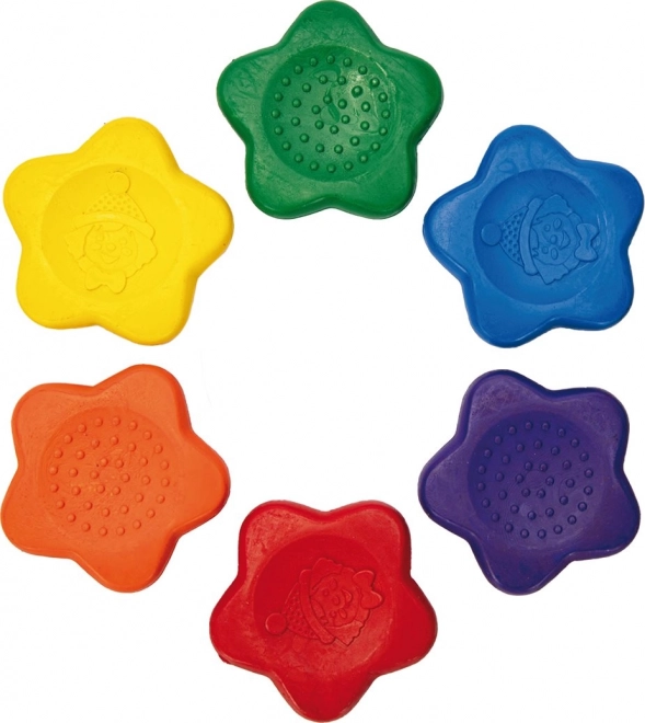 ASTRA BABY Crayons cire en forme d’étoile 6 pcs