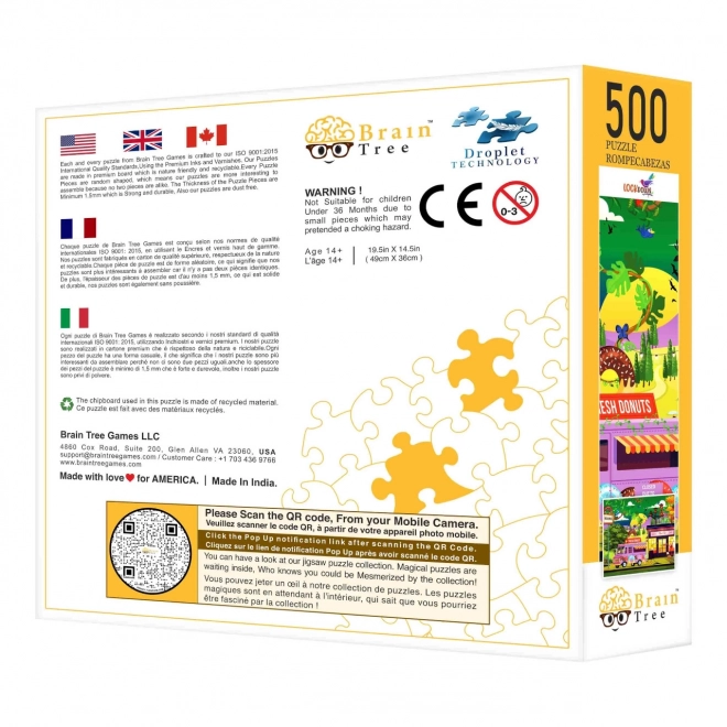 Brain Tree Puzzle Monde Fermé 500 pièces