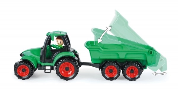 Auto Truckies tracteur avec remorque en plastique 32cm avec figurine en boîte 24m+