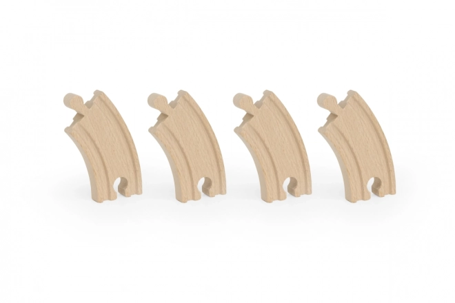 Petites courbes en bois 4 pièces