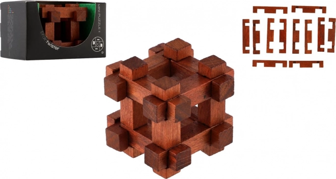 Casse-tête cage en bois dans une boîte 8x5x5cm
