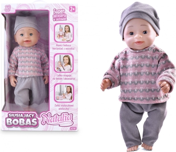 Poupée interactive qui fait pipi 43 cm NATALIA COLLECTION