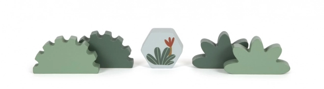 Petits pieds Blocs en bois Dino