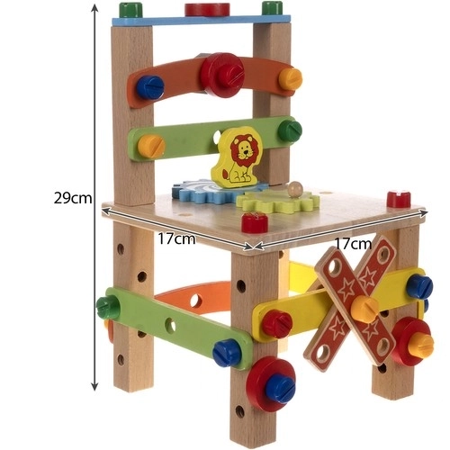 Chaise éducative en bois
