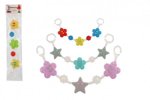 Chaîne colorée pour poussette 43 cm