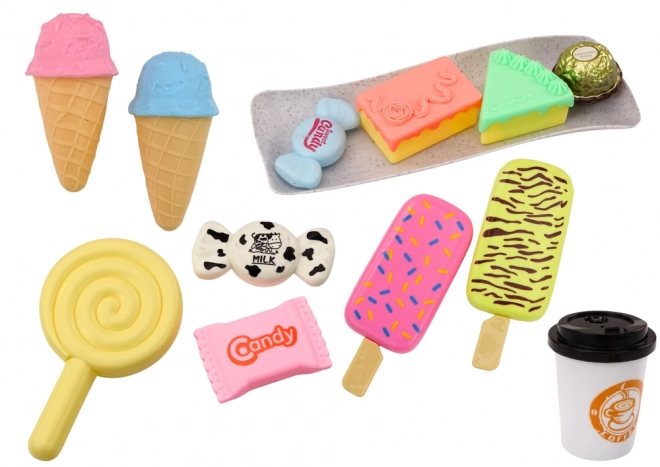 Set de Café Pâtissier Gâteaux Figurines Gâteau Café 25 élém.