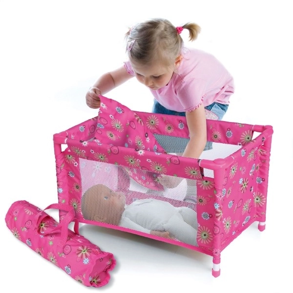 Lit de voyage pour poupées avec sac
