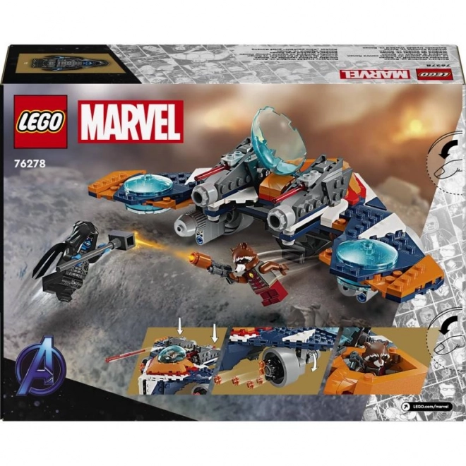 Lego Marvel Warbird Rocketa vs. Ronan