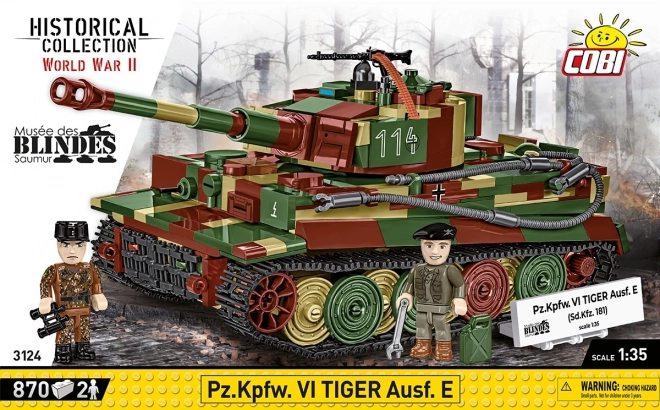 Modèle de char Tiger I de 870 pièces