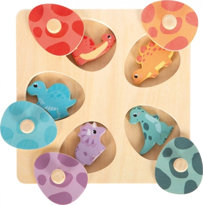 Puzzle mémoire en bois dinosaures