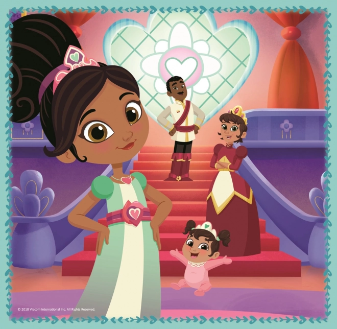 TREFL Puzzle Nella, princesse chevalière et son monde 3 en 1 (20, 36, 50 pièces)
