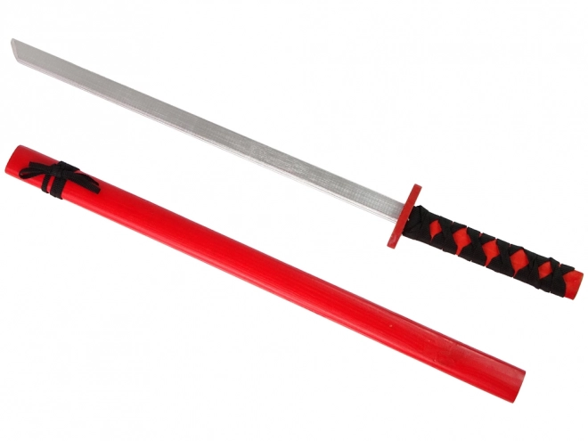 Épée rouge en bois pour cosplay 73 cm