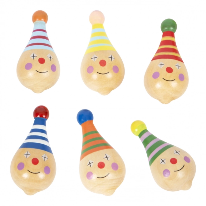 Toupie en bois Small Foot - clown