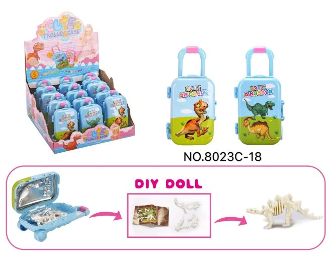 Squelette de Dino dans la valise
