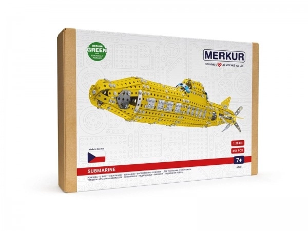 Jeu de construction MERKUR Sous-marin 658 pièces dans une boîte 33x23x5,5 cm