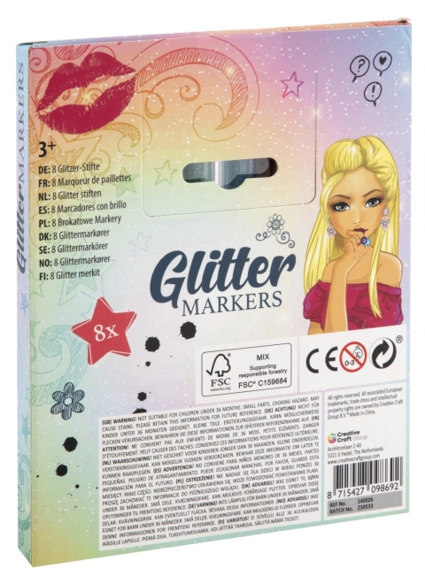 Feutres paillettes Besties