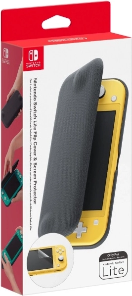 Étui folio de protection et film écran pour Nintendo Switch Lite