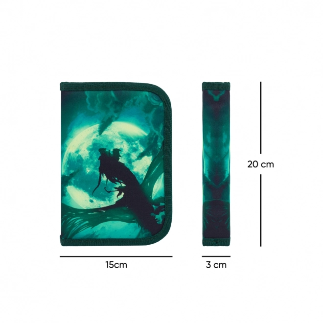BAAGL Trousse scolaire classique deux rabats Dragon