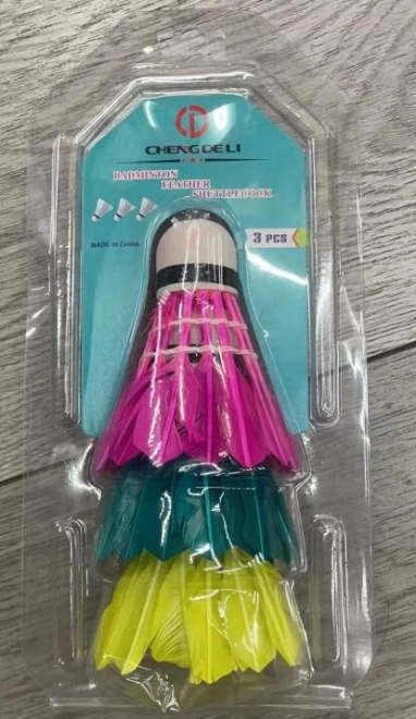 Volants de badminton colorés