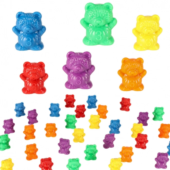 Jeu éducatif Montessori apprends à compter 61 pièces - Ours