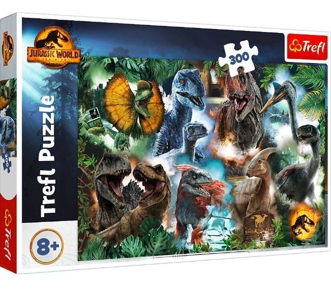 Puzzle 300 pièces Dinosaures préférés Monde jurassique