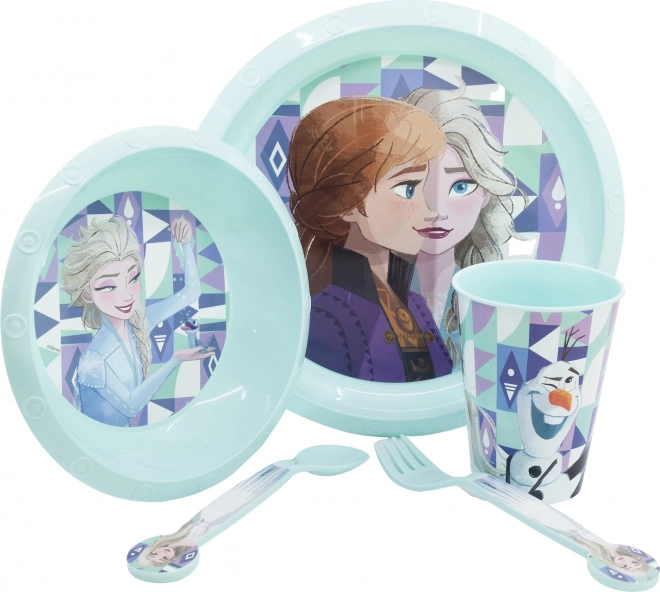 STOR Ensemble de repas enfant 5-en-1 La Reine des Neiges