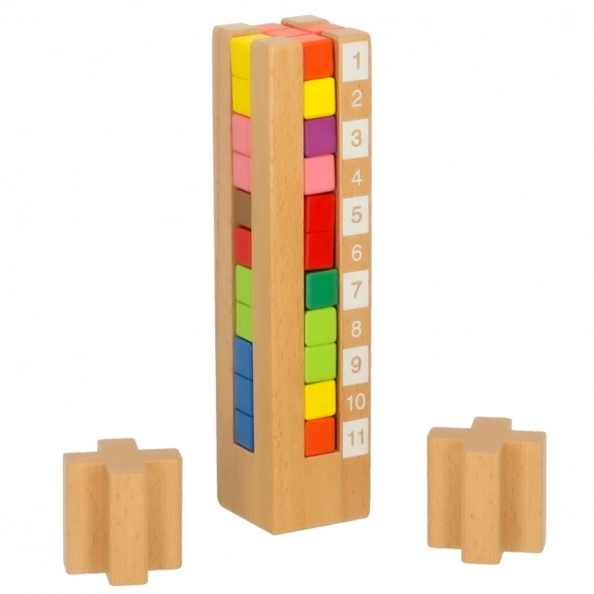 Blocs éducatifs en bois colorés Montessori