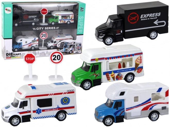 Camion de crème glacée à friction 1:87 A