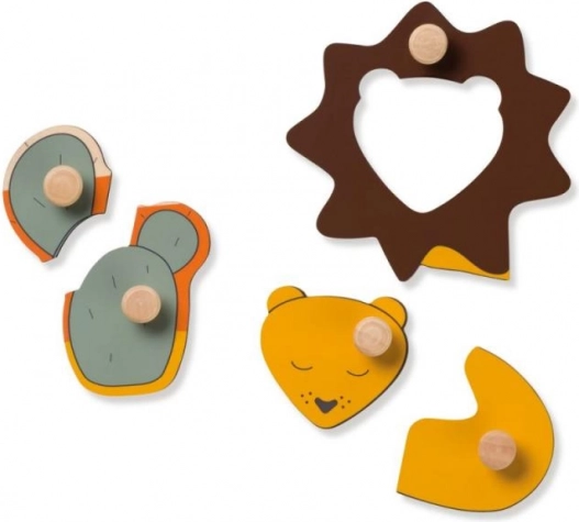 Pièces faciles à saisir avec bouton