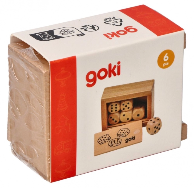 Dés en bois dans une boîte - GOKI