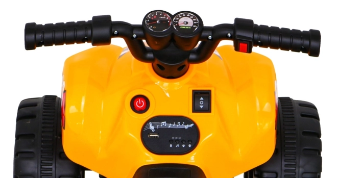 Rapide quad électrique pour enfants jaune – jaune