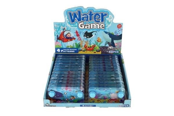 Jeu d'eau casse-tête 11x6cm en plastique monde marin 4 types 24 pièces dans une boîte