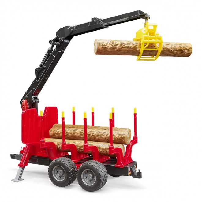 Transporteur de bois Bruder avec bras de chargement