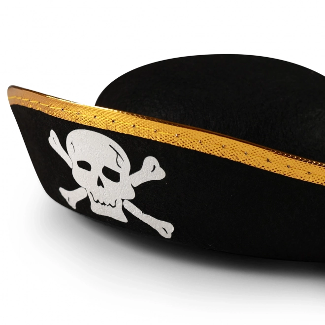 Chapeau de pirate pour enfant avec tête de mort