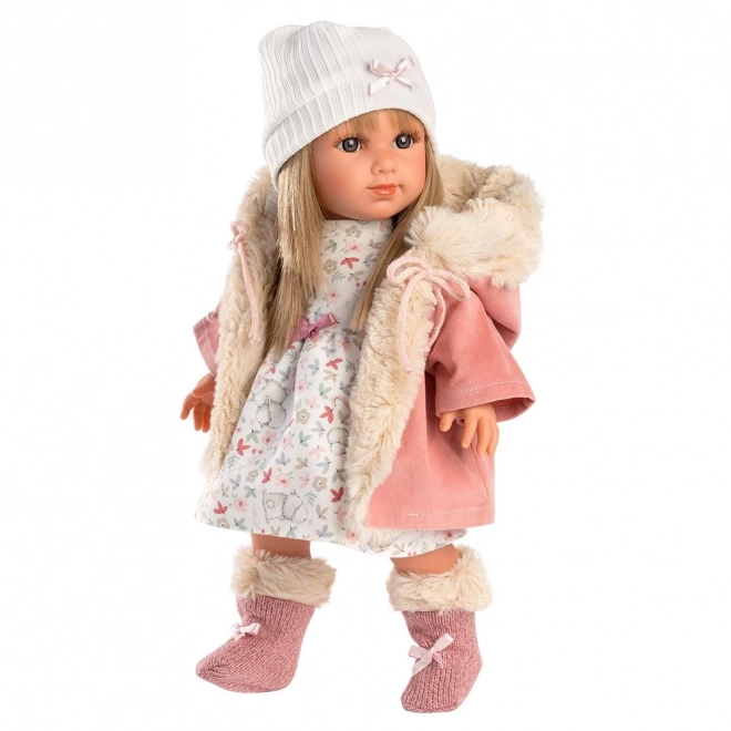 Llorens 53541 ELENA - poupée réaliste avec corps en tissu doux - 35 cm